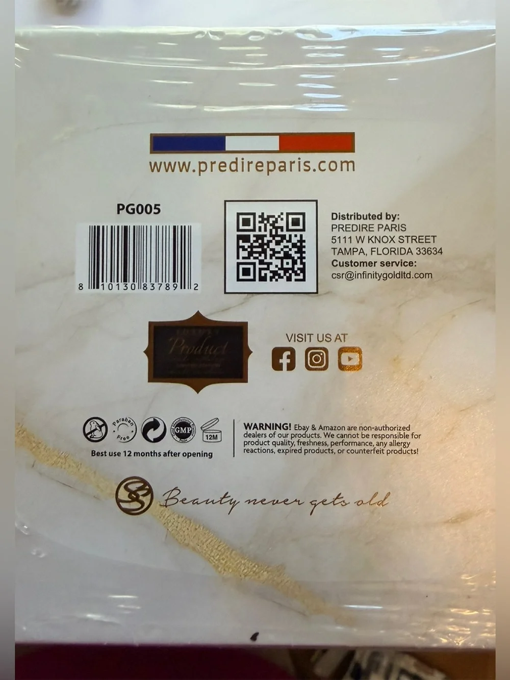 PRÉDIRÉ PARIS - Hydration layer mask wth Wrinkle Vanisher Devise
